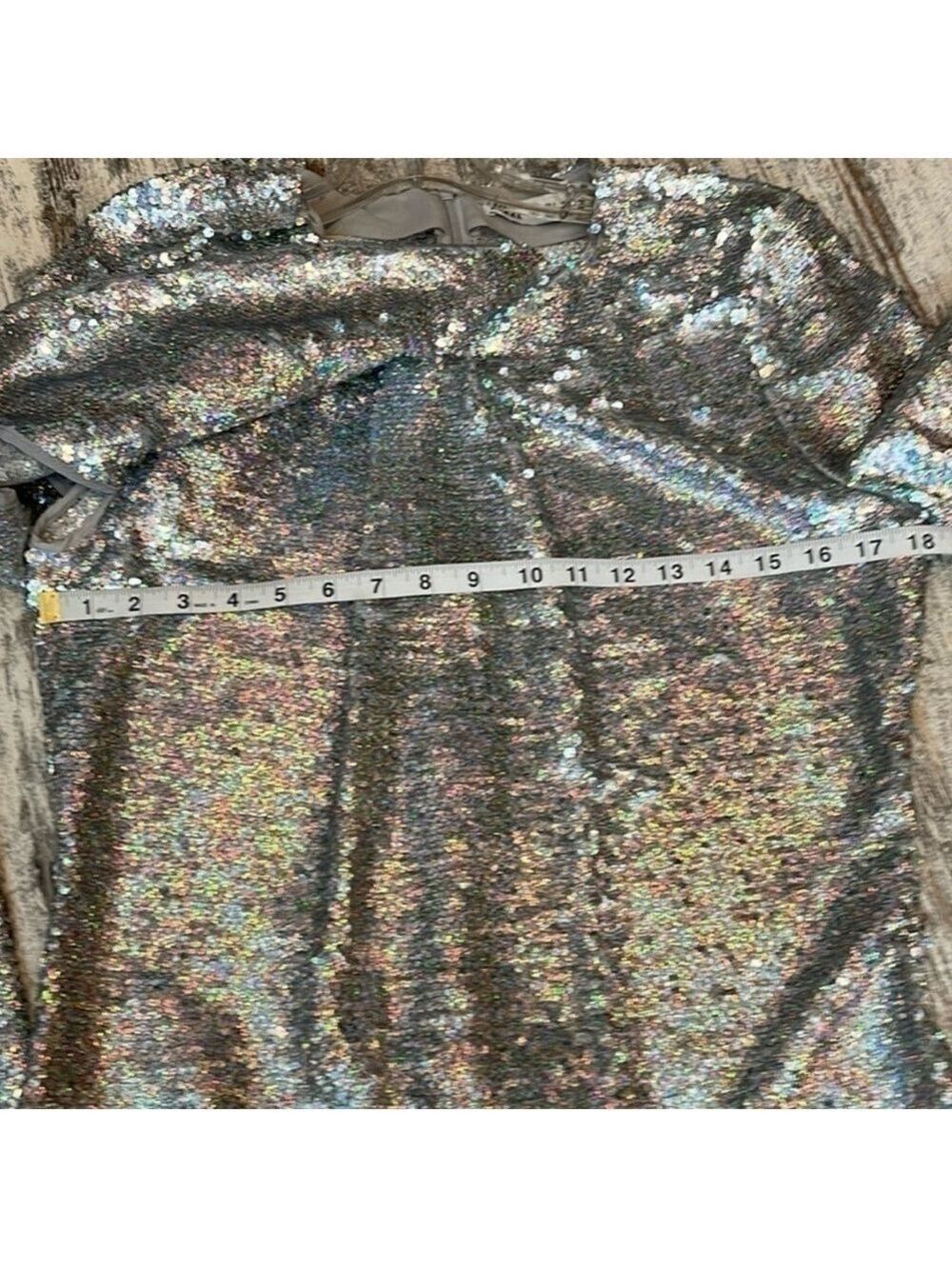 Zara Sequined Dress Large - Picture 6 of 7